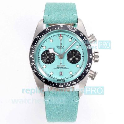 3T Factory Swiss Replica Tudor Black Bay Chronograph 41mm Tiffany Blue Dial Watch 